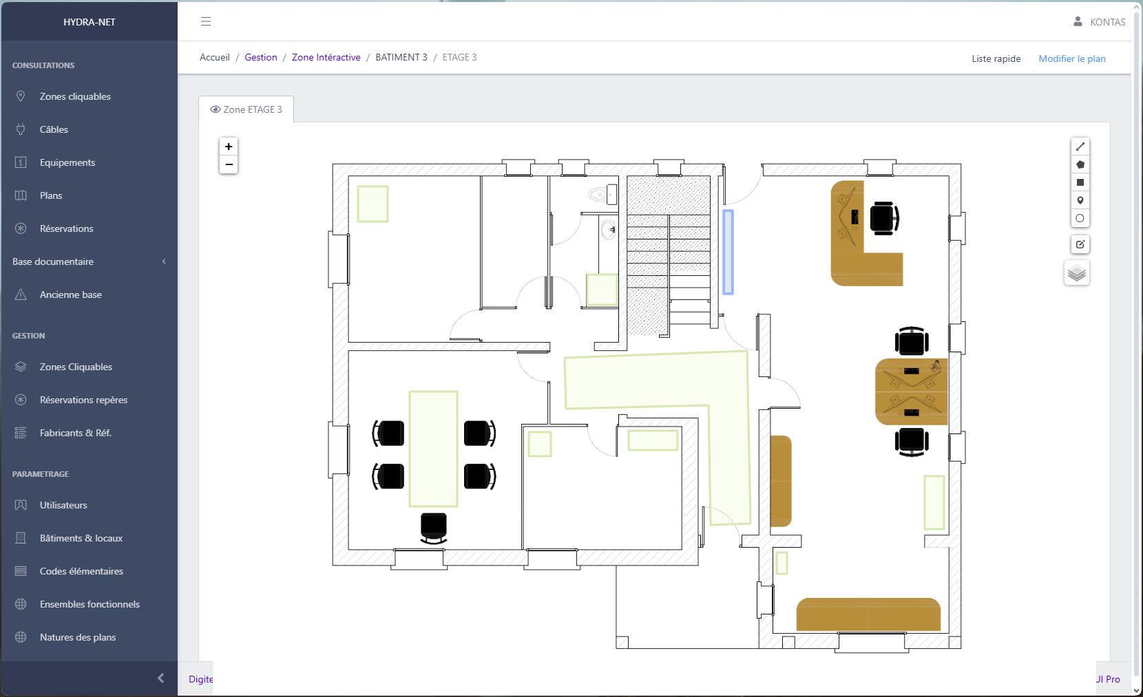 Interface Logiciel HydraNet